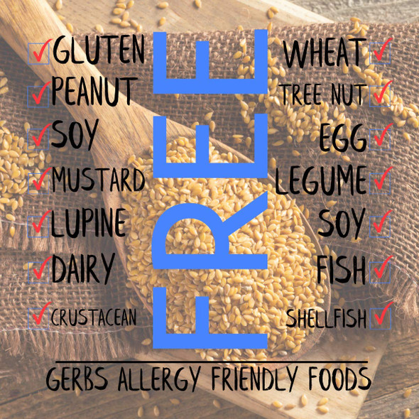 GERBS Raw Golden Flax Seeds 2 LBS. Premium Grade | Freshly Harvested flaxseed & Packaged in Resealable Bulk Bag | Non-GMO, Keto & Paleo Cleared |High in omega-3 fatty acids & Fiber| Gluten Peanut Free GERBS Raw Golden Flax Seeds 2 LBS. Premium Grade | Freshly Harvested flaxseed & Packaged in Resealable Bulk Bag | Non-GMO, Keto & Paleo Cleared |High in omega-3 fatty acids & Fiber| Gluten Peanut Free