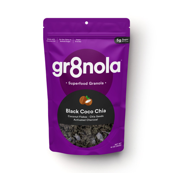 gr8nola, Superfood Granola, Black Coco Chia gr8nola, Superfood Granola, Black Coco Chia
