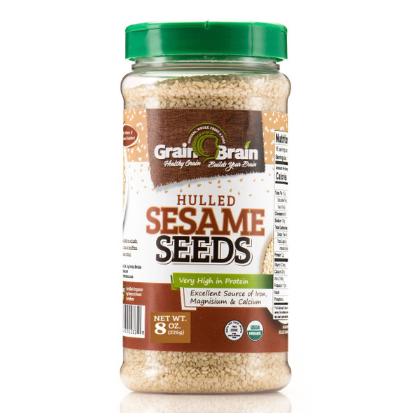 Grain Brain Organic Sesame Seeds (white hulled) Grain Brain Organic Sesame Seeds (white hulled)