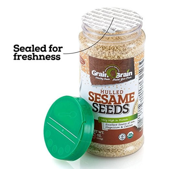 Grain Brain Organic Sesame Seeds (white hulled) Grain Brain Organic Sesame Seeds (white hulled)