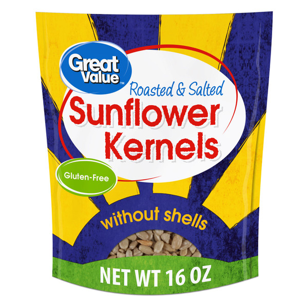 Great Value Roasted & Salted Sunflower Kernels, YJ Great Value Roasted & Salted Sunflower Kernels, YJ
