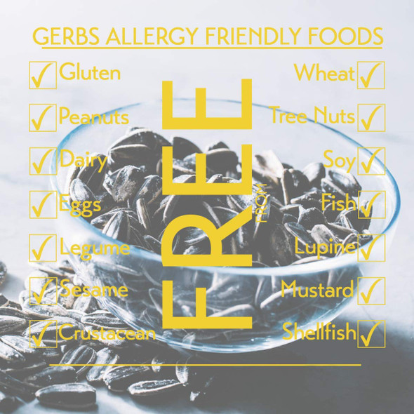 Jumbo Lightly Sea Salted Sunflower Seeds by Gerbs - 2 LBS. - Top 14 Food Allergen Free & Non GMO - Vegan, Keto Safe, Kosher - Grown in USA Jumbo Lightly Sea Salted Sunflower Seeds by Gerbs - 2 LBS. - Top 14 Food Allergen Free & Non GMO - Vegan, Keto Safe, Kosher - Grown in USA