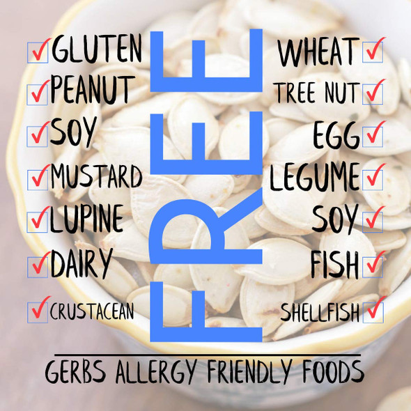 Jumbo Raw Pumpkin Seeds in Shell by Gerbs - 2 LBS - Top 11 Food Allergen Free & Non GMO - Vegan & Kosher - Premium Giant Size Whole Pepitas – COG USA Jumbo Raw Pumpkin Seeds in Shell by Gerbs - 2 LBS - Top 11 Food Allergen Free & Non GMO - Vegan & Kosher - Premium Giant Size Whole Pepitas – COG USA