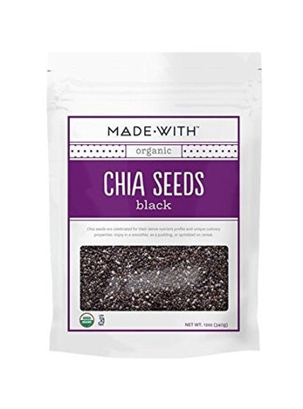 Made With Organic Chia Seeds, Black Made With Organic Chia Seeds, Black