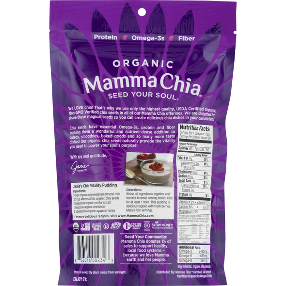 Mamma Chia Organic White Chia Seeds Mamma Chia Organic White Chia Seeds