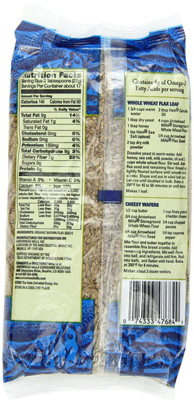 Organic Flax Seeds, Bag, Arrowhead Mills By Arrowhead Mills Organic Flax Seeds, Bag, Arrowhead Mills By Arrowhead Mills