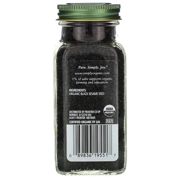 Simply Organic Black Sesame Seed Simply Organic Black Sesame Seed