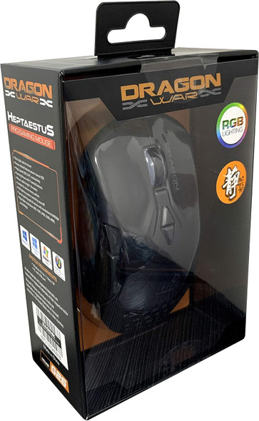 Lightweight RGB G26 Wired Gaming Mouse, Stylish Ultralight Black Honeycomb Shell - with 6 Macro Buttons USB Computer Mouse, 6 Adjustable DPI Up to 6400 DPI, Compatible with PC/Laptop