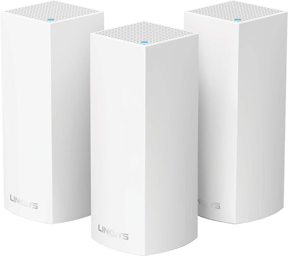 Linksys Velop Mesh Home WiFi System, 6,000 Sq. ft Coverage, 60+ Devices, Speeds up to (AC2200) 2.2Gbps - WHW0303 Linksys Velop Mesh Home WiFi System, 6,000 Sq. ft Coverage, 60+ Devices, Speeds up to (AC2200) 2.2Gbps - WHW0303