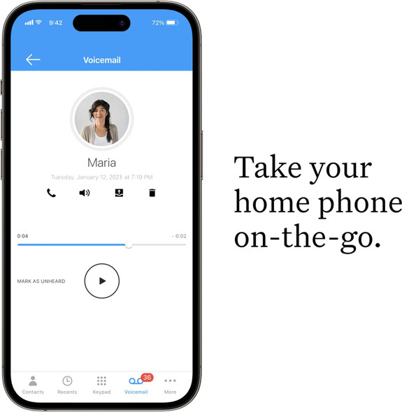 Ooma Telo VoIP with 3 HD3 Handsets Complete Home Phone System for Unlimited Nationwide Calling, Mobile App Access, and Robocall Blocking Affordable Landline Replacement