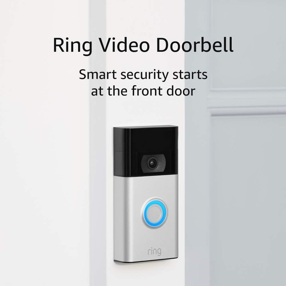 Certified Refurbished Ring Video Doorbell – 1080p HD video, improved motion detection, easy installation – Satin Nickel Certified Refurbished Ring Video Doorbell – 1080p HD video, improved motion detection, easy installation – Satin Nickel