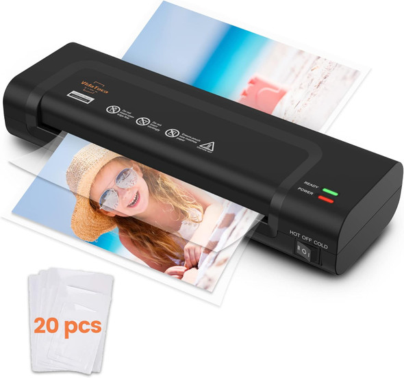 Laminator Machine,VidaTeco 9-inch Thermal&Cold Laminator with Laminating Sheets 20 pcs,Laminating Machine with 2-Min Faster Preheat,Personal Lamination Machine with Patented Roller for Teacher(Black) Laminator Machine,VidaTeco 9-inch Thermal&Cold Laminator with Laminating Sheets 20 pcs,Laminating Machine with 2-Min Faster Preheat,Personal Lamination Machine with Patented Roller for Teacher(Black)