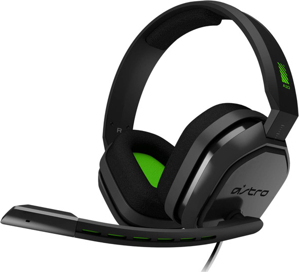 ASTRO Gaming A10 Wired Gaming Headset, Lightweight and Damage Resistant, ASTRO Audio, 3.5 mm Audio Jack, for Xbox Series XS One, PS5, PS4, Nintendo Switch, PC, Mac- Black/Green ASTRO Gaming A10 Wired Gaming Headset, Lightweight and Damage Resistant, ASTRO Audio, 3.5 mm Audio Jack, for Xbox Series XS One, PS5, PS4, Nintendo Switch, PC, Mac- Black/Green