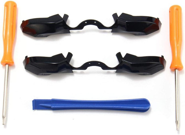 Replacement LB RB Bumper Triggers Button Key Trigger Middle Pad Part with T6 T8 Screwdrivers Repair Tools + Crowbar for Xbox One Elite Controller (2 Pcs LB RB)
