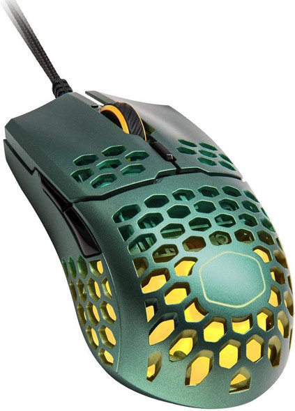 Cooler Master MM711 Wilderness Limited Edition Gaming Mouse with Lightweight Honeycomb Shell, Ultraweave Cable, 16000 DPI Optical Sensor, and RGB Accents