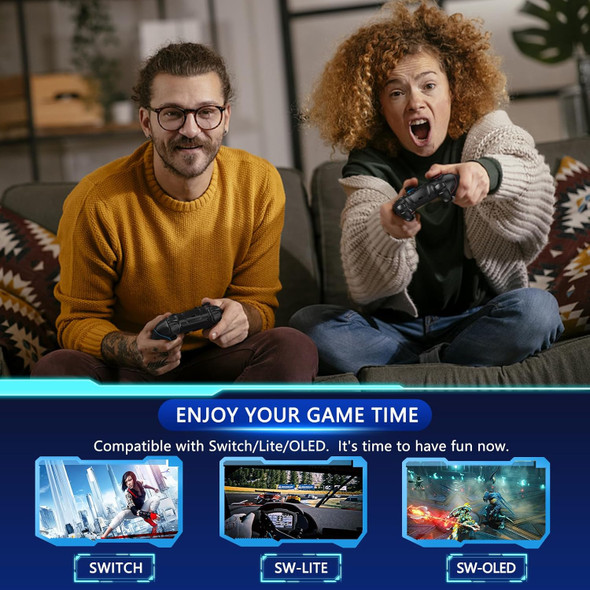 Wireless Switch Controller, Switch Pro Controller Compatible with Switch/Lite/OLED, Switch Remote Gamepad with 6-Axis Gyro, Dual Motor, Wake-up and Turbo - Version