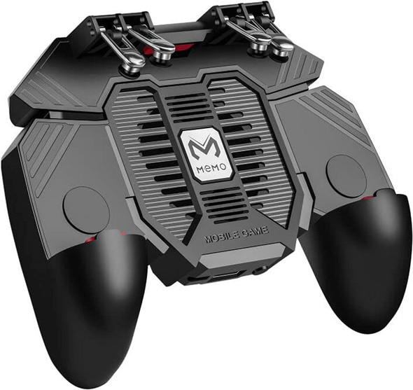 Mobile Game Controller for iPhone & Android, Pubg Mobile Controller with Cooling Fan, Phone Triggers for Gaming, Gaming Grip Joystick Gamepad Shoot Aim Keys for 4.7-6.5" Phone Mobile Game Controller for iPhone & Android, Pubg Mobile Controller with Cooling Fan, Phone Triggers for Gaming, Gaming Grip Joystick Gamepad Shoot Aim Keys for 4.7-6.5" Phone