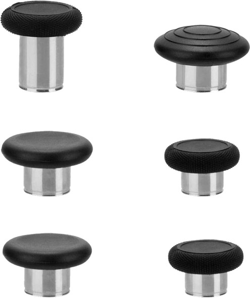 6 pcs Swap Thumbsticks, Replacement Magnetic Joysticks for Xbox One Elite Controller Series 2 Accessories - Black…