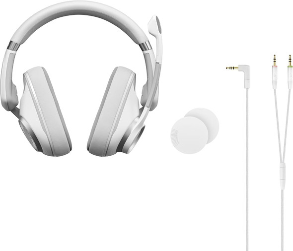 EPOS Gaming H6Pro - Closed Acoustic Gaming Headset with Mic - Over-Ear Headset – Lightweight - Lift-to-Mute - Xbox Headset - PS4 Headset - PS5 Headset - PC/Windows Headset - Gaming Accessories -White