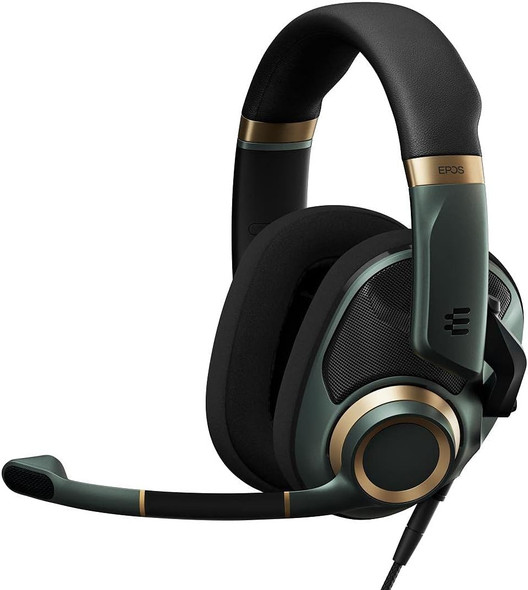 EPOS H6Pro - Open Acoustic Gaming Headset with Mic - Lightweight Headband - Comfortable & Durable Design - Xbox Headset - PS4 Headset - PS5 Headset - PC/Windows Headset - Gaming Accessories (Green)
