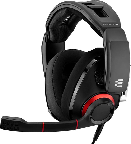 EPOS GSP 500 Open Acoustic Wired Gaming Headset, Black/Red