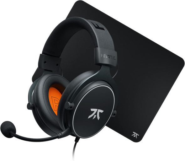 Fnatic Gear Combo Dash L Pro Gaming Ultra Fast Mouse Mat for Esports 19.2"x14.6"x0.12" & React Gaming Headset with Stereo Sound and Microphone Fnatic Gear Combo Dash L Pro Gaming Ultra Fast Mouse Mat for Esports 19.2"x14.6"x0.12" & React Gaming Headset with Stereo Sound and Microphone