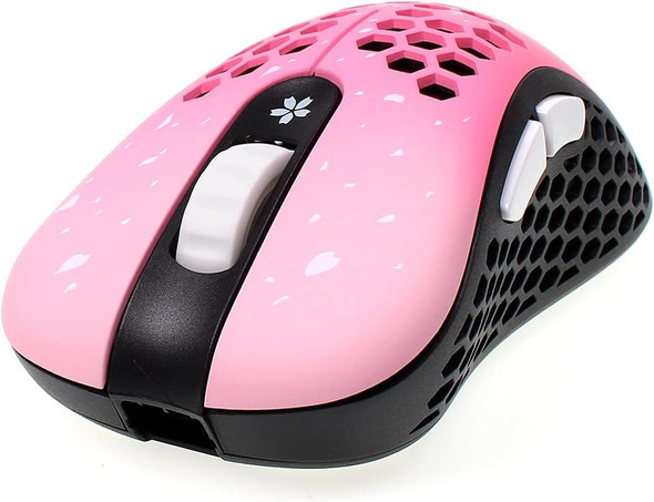 Gwolves Skoll Mini SK-S Sakura 50g Ultralight Weight Honeycomb Design Ergonomic Gaming Mouse with 3389 Sensor - PTFE Skates - 16,000DPI - Detachable Cable (Pink) (Small) Gwolves Skoll Mini SK-S Sakura 50g Ultralight Weight Honeycomb Design Ergonomic Gaming Mouse with 3389 Sensor - PTFE Skates - 16,000DPI - Detachable Cable (Pink) (Small)