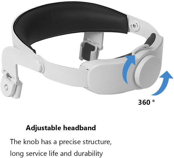 Adjustable Halo Strap for Oculus Quest 2 VR Headset, Head Cushion Compatible for Oculus Quest VR Gaming Headset,Suit for Virtual Reality Accessories