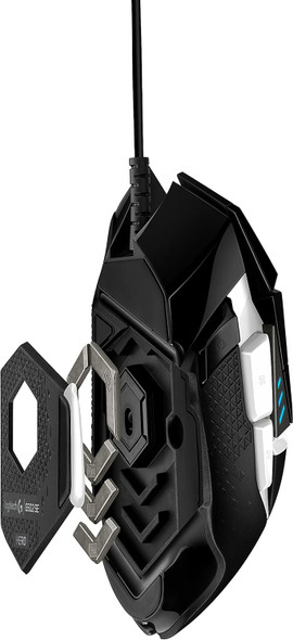 Logitech G502 Hero High Performance Gaming Mouse Special Edition, Hero 25K Sensor, 25 600 DPI, RGB, Adjustable Weights, 11 Programmable Buttons, On-Board Memory, PC/Mac - Black/White Logitech G502 Hero High Performance Gaming Mouse Special Edition, Hero 25K Sensor, 25 600 DPI, RGB, Adjustable Weights, 11 Programmable Buttons, On-Board Memory, PC/Mac - Black/White