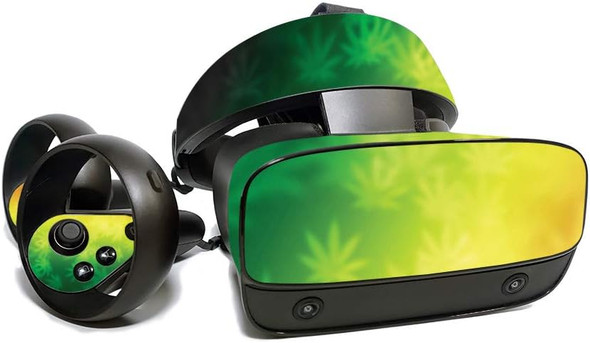 MightySkins Skin for Oculus Rift S - Rasta Rainbow Protective, Durable, and Unique Vinyl Decal wrap Cover Easy to Apply, Remove, and Change Styles Made in The USA