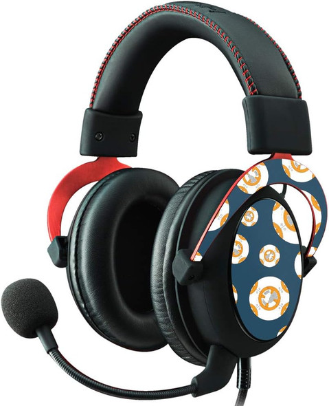 MightySkins Skin Compatible with Kingston HyperX Cloud II Gaming Headset - Mini Galaxy Bots Protective, Durable, and Unique Vinyl Decal wrap Cover Easy to Apply, Remove Made in The USA