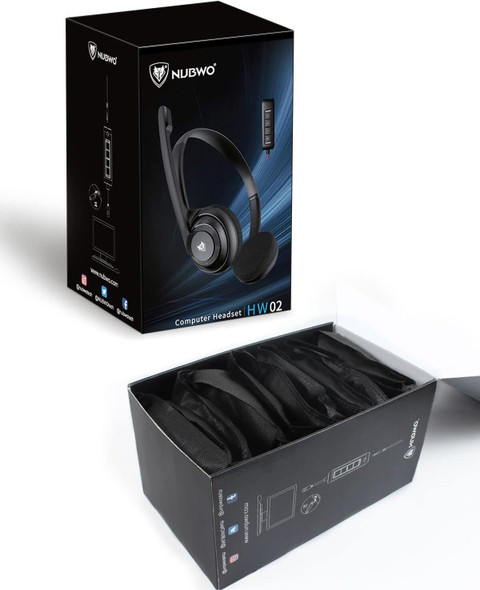 NUBWO USB Headset with Microphone for Laptop PC, headphones with Noise Cancelling Microphone for Computer, On-Ear Wired Office Call Center Headset for Boom Skype Webinars, 10Pcs NUBWO USB Headset with Microphone for Laptop PC, headphones with Noise Cancelling Microphone for Computer, On-Ear Wired Office Call Center Headset for Boom Skype Webinars, 10Pcs
