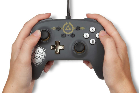 PowerA Enhanced Wired Controller for Nintendo Switch - Hylian Shield