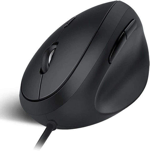 Wired Ergonomic Mouse, Optical Vertical Mouse with 3 Adjustable DPI 800/1200/1600, 6 Buttons USB Computer Mouse