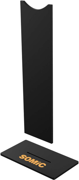 SOMIC Black Headphone Stand Gaming Headset Holder with Solid Base and Flexible Earphone Hanger with Supporting for All Headphones Size