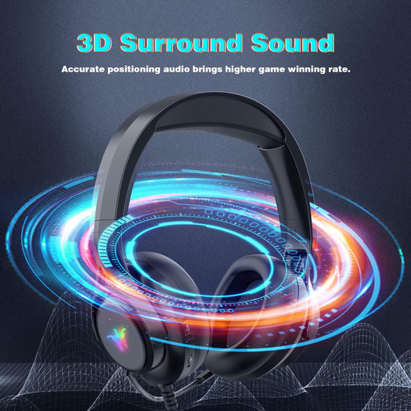 Gaming Headset with Microphone for Playstation 5, Double Head Beam Suspended Soft Soft Memory Earmuffs, 7.1 Surround Sound Wired Headset LED Light for PS5, PC, PS4, iMac, Laptop Gaming Headset with Microphone for Playstation 5, Double Head Beam Suspended Soft Soft Memory Earmuffs, 7.1 Surround Sound Wired Headset LED Light for PS5, PC, PS4, iMac, Laptop