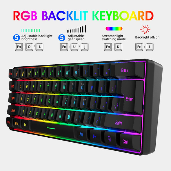 DGG 60% Gaming Keyboard and Mouse Combo, Small Keyboard and Mouse Set, Mini Gaming Keyboard 61 Keys True RGB Mechanical Feel, for Computer PC Gamer DGG 60% Gaming Keyboard and Mouse Combo, Small Keyboard and Mouse Set, Mini Gaming Keyboard 61 Keys True RGB Mechanical Feel, for Computer PC Gamer