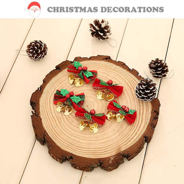 16 Pack Christmas Bow with Bells Xmas Mini Bowknot Craft Ornament Christmas Tree Hanging Decor 16 Pack Christmas Bow with Bells Xmas Mini Bowknot Craft Ornament Christmas Tree Hanging Decor