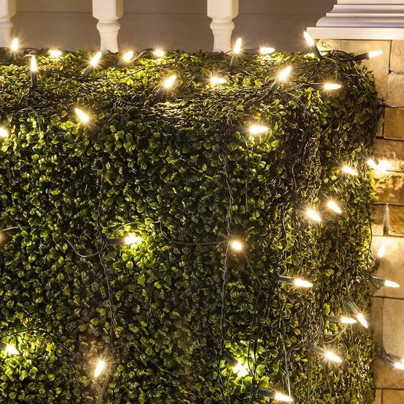 Christmas Lights - Battery Operated String Lights 50 LED String Lights Mini Lights with Auto-Timer and 8 Lighting Modes for Christmas Wreath Party Wedding Garden Home Decoration, Warm White