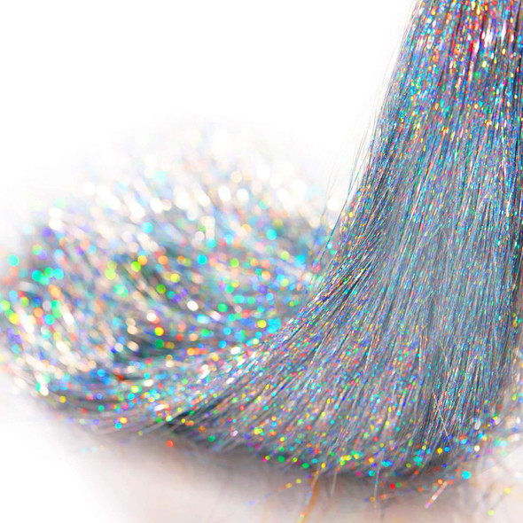 Boao 10000 Strands Icicles Iridescent Tinsel Foil Fringe Garland for Christmas Xmas Tree Decorations Graduation Party Supplies Holiday Decor (Silver)