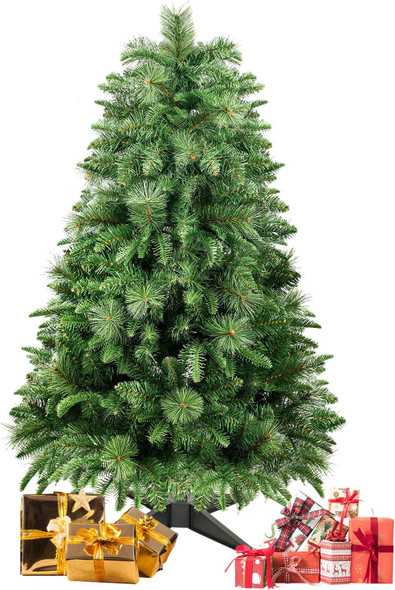 4FT Premium Artificial Christmas Tree, Green Holiday Christmas Pine Tree with Pinecone, Xmas Tree,Party Decoration, Easy to Assemble with Christmas Tree Stand