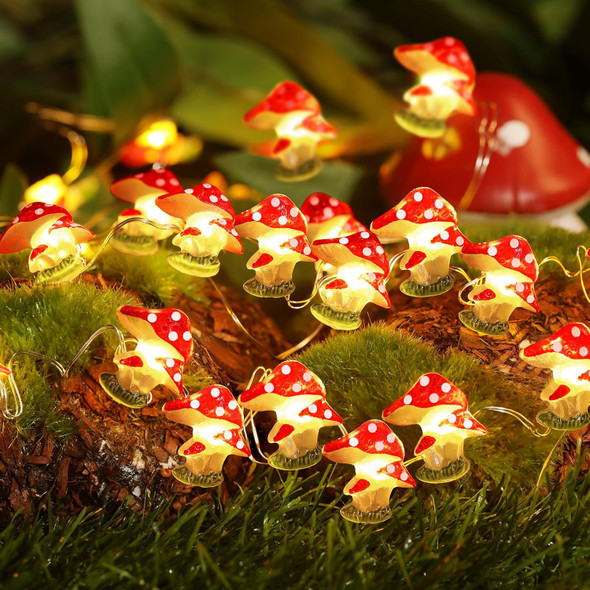 Coquimbo Mushroom Decor Room Cottagecore Decor s for Kids Indoor String Lights 10FT 30LEDs Mushroom Lamp Cute String Lights for Bedroom Dorm Party Wedding Decorations Indoor Outdoor Use