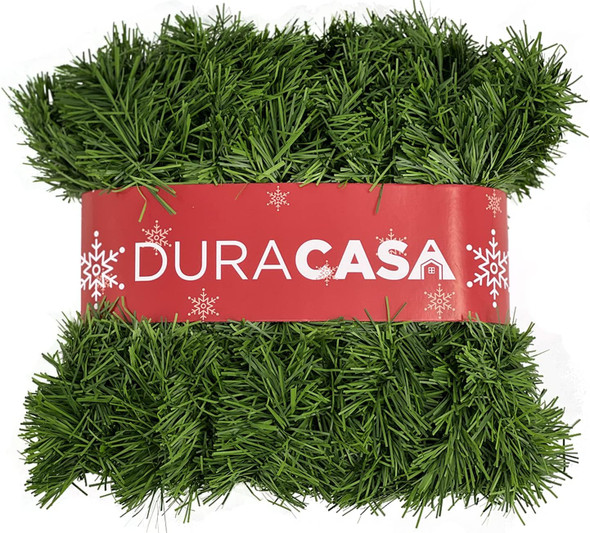 50 Foot Christmas Garland for Christmas Decorations, Green Non-Lit Soft Holiday Decor for Outdoor or Indoor Use (1)