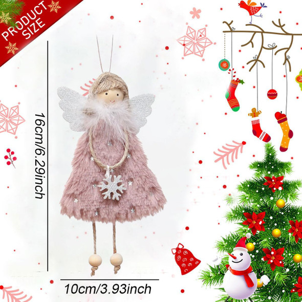 FZBNSRKO 3 Pcs Angel Doll Pendants,Christmas Hanging Angel Doll Angel Hanging Ornament Plush Angel Ornaments for Christmas Party Year,Birthday,Wedding,Valentine's Day Decoration