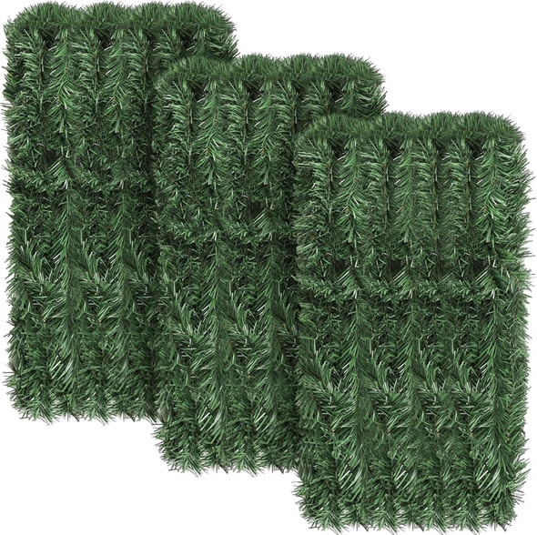 Hotop Artificial Christmas Garland Twist Pine Garland Tinsel Garland Xmas Metallic Decoration Faux Holiday Decor for Stair Fireplace Christmas Tree Wreath(324 ft,Green)