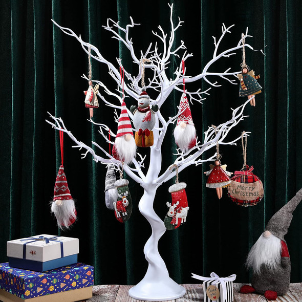 Centerpiece Wedding Tree Removable Simulation Artificial Tree for Home, Garden, Jewellery, Christmas or Halloween Party Decor, 30 inch in Height (White)