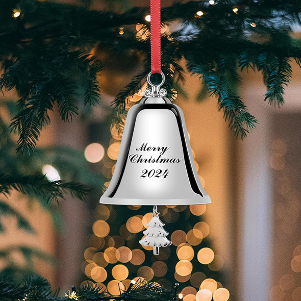 Bells, Christmas Wreath Decor, Silver Christmas Bells, Christmas Tree Decoration, Garland Decoration Bells, Christmas Tree Christmas Bells