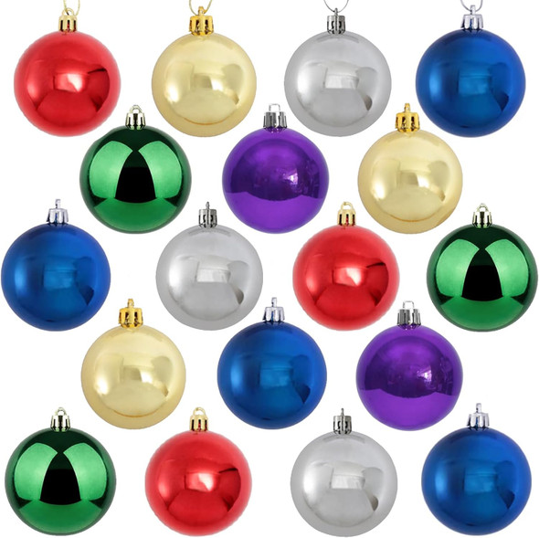 KTKDE Christmas Balls Decoration 36 Pcs/2.36in Christmas Tree Decorations Shatterproof Hanging Christmas Ornament Balls for Holiday Wreath Xmas Tree Decor Colorful Ball for Party Event
