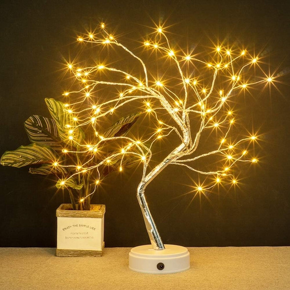 20" LED Firefly Tree Lights Bonsai - Bedroom, Desk Top, Table Lamp Decoration USB/Battery Operated Touch Switch DIY Adjustable Branches Home Party Holiday Warm Lighting