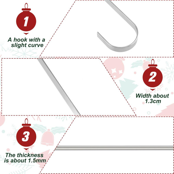 Loopeer 2 Pieces Christmas Headstone Wreath Hanger for Cemetery Gravestone Wreath Stand Tombstone Wreath Holder for Grave Marker Gravestone Flowers Decorations (8 Inch)